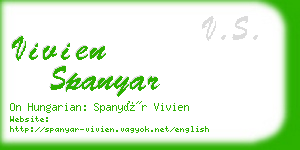 vivien spanyar business card